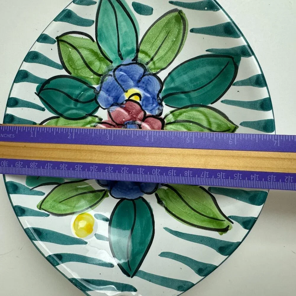 Italian Pottery Fish Shaped Serving Bowl Dish Plate Hand Painted